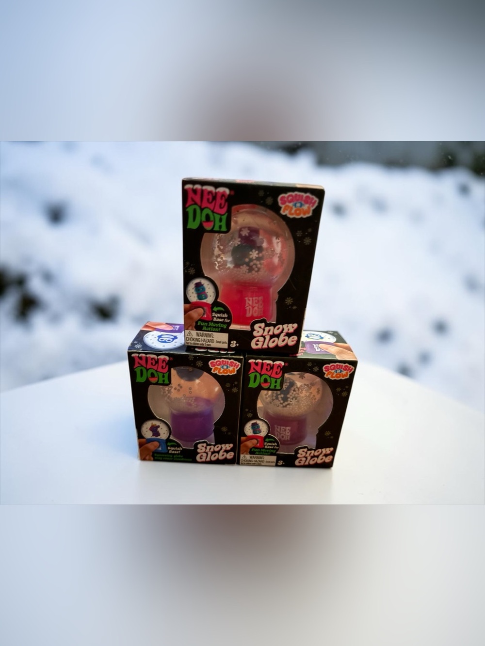 NEW Authentic Rare NeeDoh Snow Globe ❄️✨